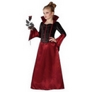 Déguisement vampire rouge et noir fille Halloween