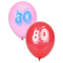 10 Ballons chiffre 80