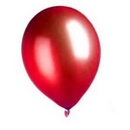 100 Ballons métalliques rouges 29 cm