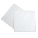 100 grandes serviettes jetables en papier blanc 40x40 cm