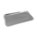 100 plateaux de service en carton rectangle argent 28x42 cm