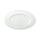 12 assiettes en plastique rigide ronde cristal PRESTIGE 24 cm