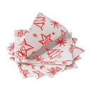 14 Serviettes en papier Chistmas Star rouge 33 x 33 cm