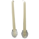 2 Bougies pour chandelier ivoire