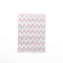 24 Sachets papier chevron rose clair