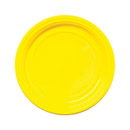 30 Assiettes en plastique jaune 22 cm