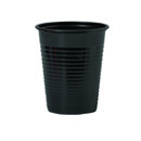 50 Gobelets en plastique noir 20 cl