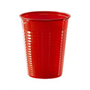 50 Gobelets en plastique rouge 20 cl