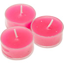 6 Bougies chauffe-plats fuchsia