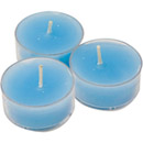 6 Bougies chauffe-plats turquoise