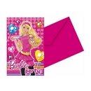 6 cartes d\'invitation Barbie Cute Pets™