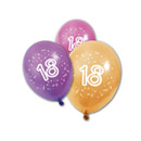 8 Ballons anniversaire 18 ans