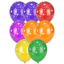 8 Ballons imprimés étoiles