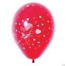 8 Ballons St valentin rouge 30 cm