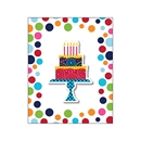 8 Cartons d\'invitation Gâteau d\'anniversaire 10 X 15 cm