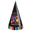 8 Chapeaux de fête Bougies d\'anniversaire