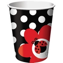 8 Gobelets carton Coccinelle