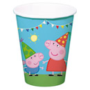 8 Gobelets en carton Peppa Pig 250 ml