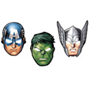 8 Masques en carton Avengers