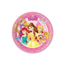 8 Petites assiettes en carton Princesses Disney 20 cm