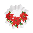 8 Petites assiettes Fleur de Noël