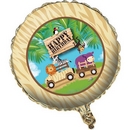 Ballon aluminium anniversaire Safari aventure 46 cm