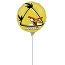 Ballon aluminium jaune Angry Birds™ 23 cm