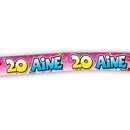 Banderole anniversaire 20 ans