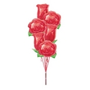 Ballons aluminiums bouquet de roses