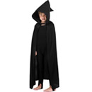 Cape noire avec capuche 95 cm enfant Halloween