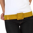 Ceinture brillante dorée femme