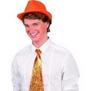 Chapeau borsalino orange adulte