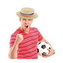 Chapeau canotier supporter France adulte