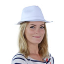 Chapeau de gangster blanc adulte