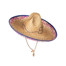 Chapeau mexicain en paille adulte