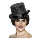 Chapeau noir sequin