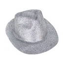 Chapeau pailleté argent adulte