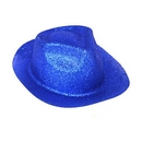 Chapeau pailletté bleu adulte