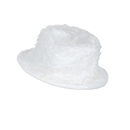 Chapeau peluche blanc adulte