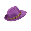 Chapeau pimp violet adulte