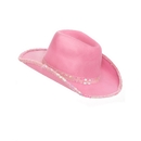 Chapeau rose de cowgirl adulte