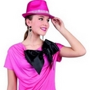 Chapeau rose perles brillantes adulte