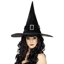 Chapeau sorcière noir femme Halloween