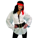 Chemise blanche pirate femme