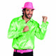 Chemise disco homme verte