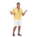 Chemise hawaïenne jaune homme