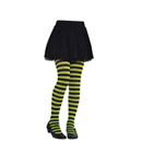 Collants rayés vert et noir Enfant