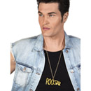 Collier rock star doré adulte