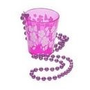 Collier verre rose adulte