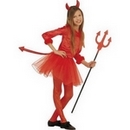 Déguisement petite diablesse rouge tutu fille Halloween